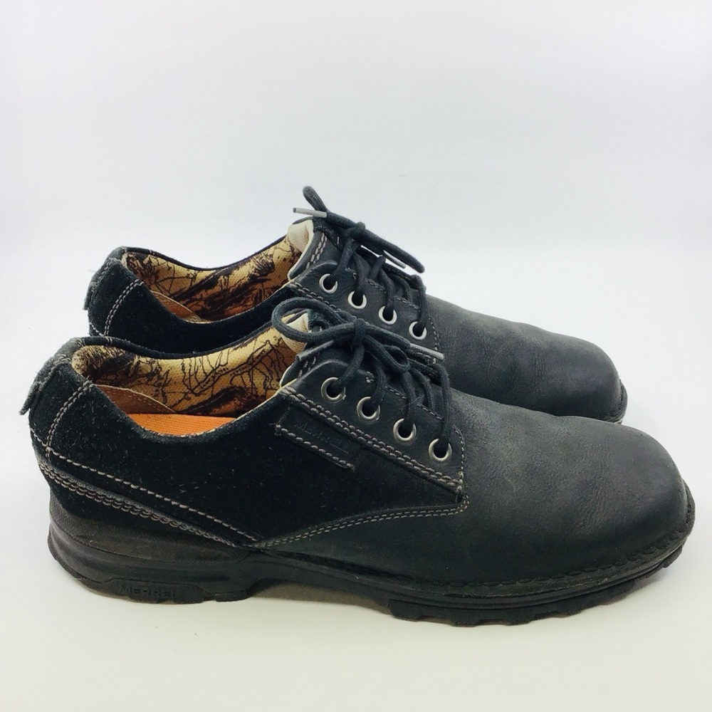 Merrell men’s leather and suede lace up casual oxford lace up shoes 10.5